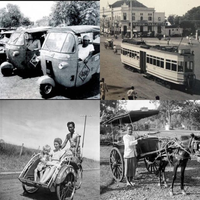 Public transportation in Past Jakarta