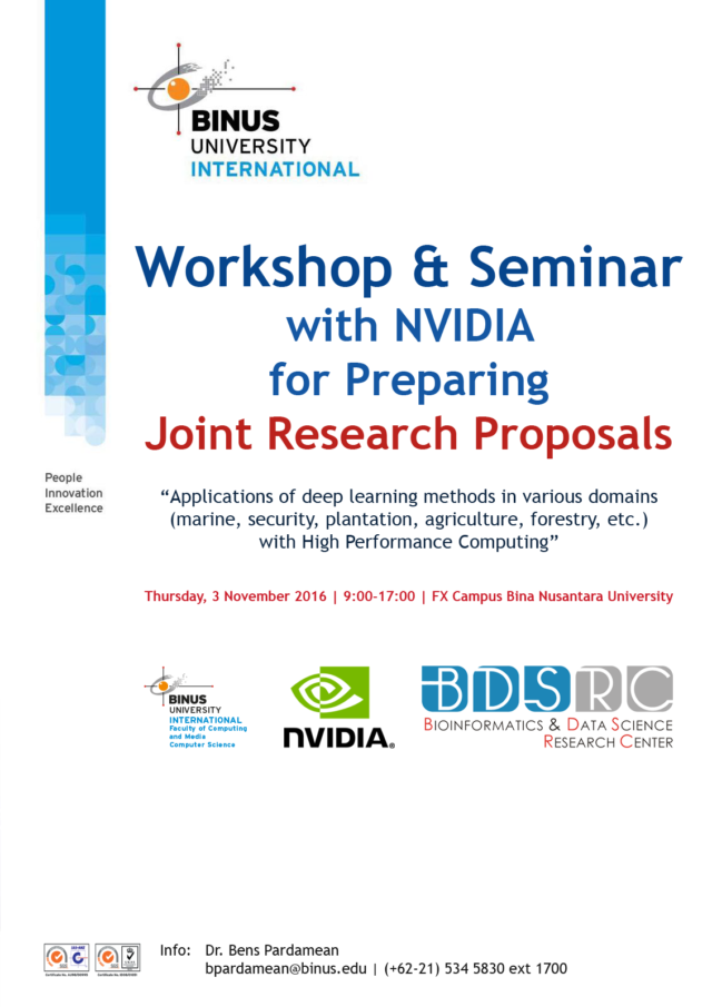 BINUS-NVIDIA Workshop & Seminar 2016