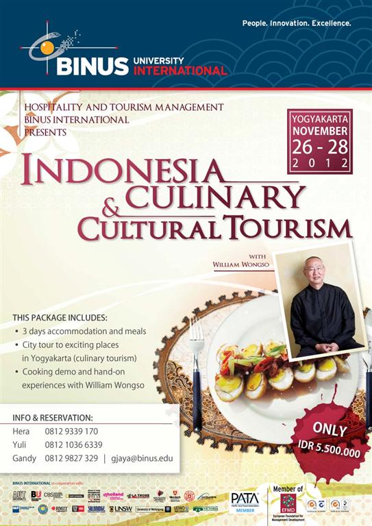 Indonesia Culinary & Cultural Tourism BINUS INTERNATIONAL