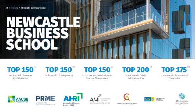 Two-Degree Program 4+0: About Newcastle Business School.