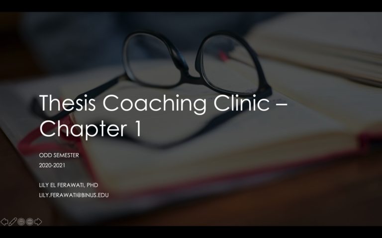 Thesis Coaching Clinic @ Comms Binus University International