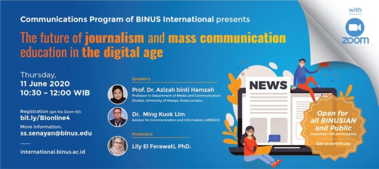 Webinar: The Future of Journalism & Mass Communication Education in The Digital Age