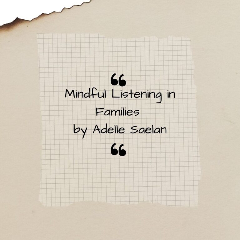 Mindful Listening in Families