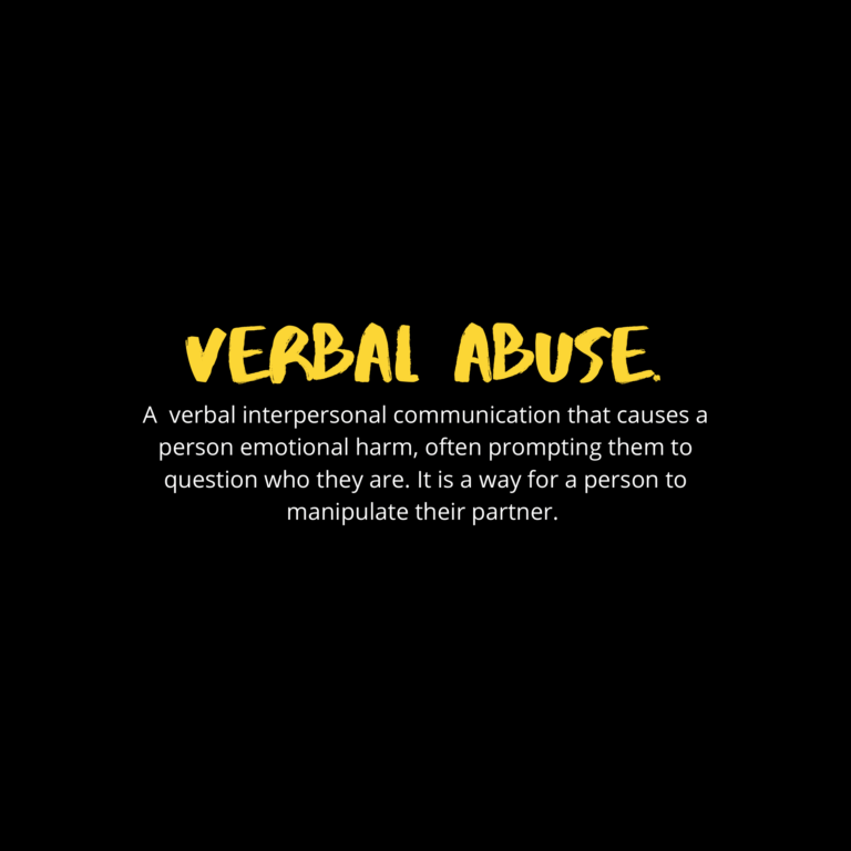 Verbal abuse in toxic relationship