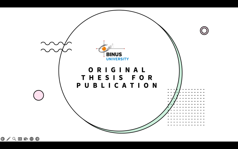 COMM @ BINUS SENAYAN offers an alternative option to Skripsi (undergraduate thesis)