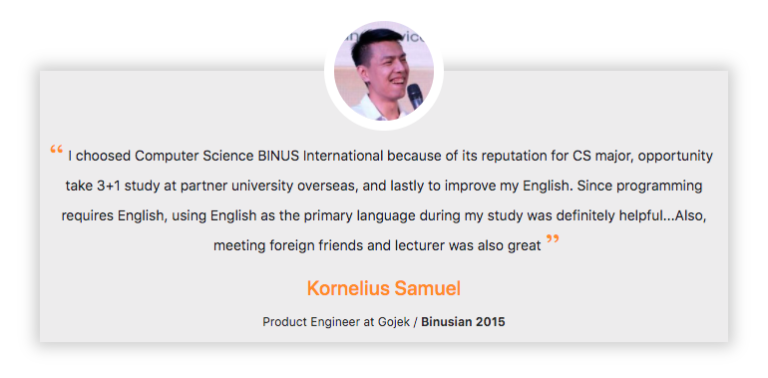 Kornelius Samuel – Binusian’15