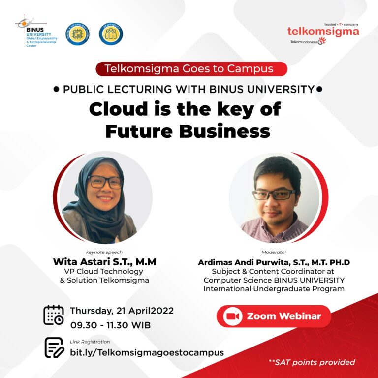 Public Lecturing – Telkomsigma Goes to Campus: “Cloud is the Key of Future Business”
