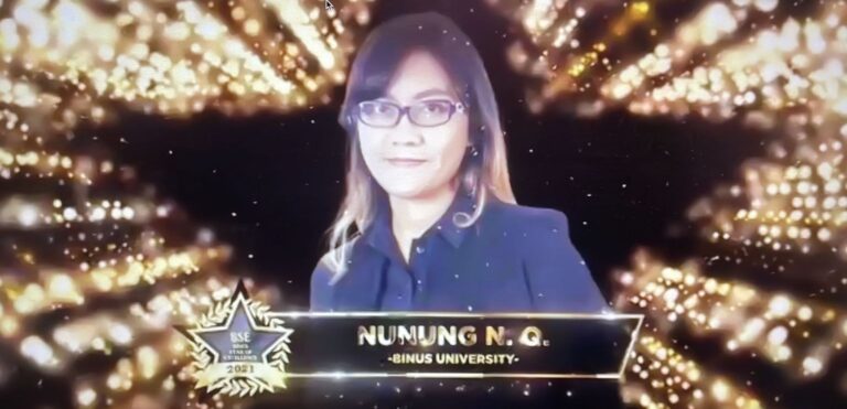 BINUS Employee Awards: Ms Nurul has been awarded as one of 14 BINUS Star of Excellent