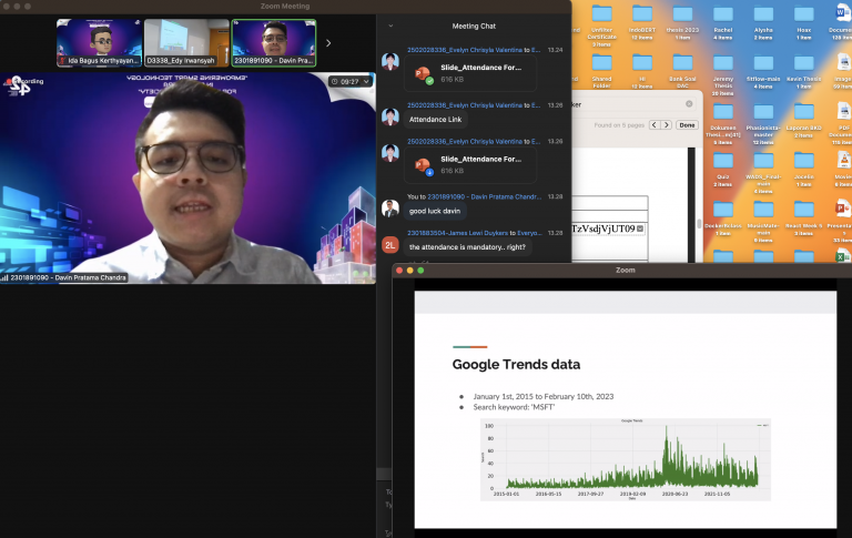 Unveiling the Future of Stock Market Prediction: Davin Pratama Chandra’s Remarkable Research at ICCSCI 2023