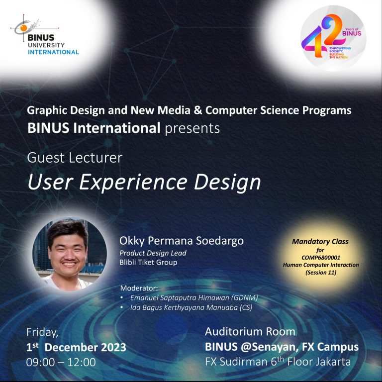 HCI Guest Lecturer: User Experience Design