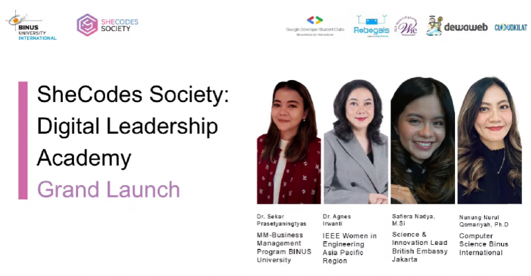 The Computer Science Program of BINUS INTERNATIONAL Launches SheCodes Society Digital Leadership Academy to Empower Women in Technology