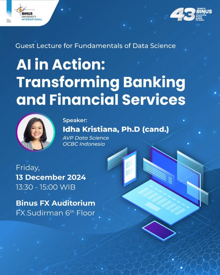 Guest Lecture for Fundamentals of Data Science: Transforming Banking and Financial Services