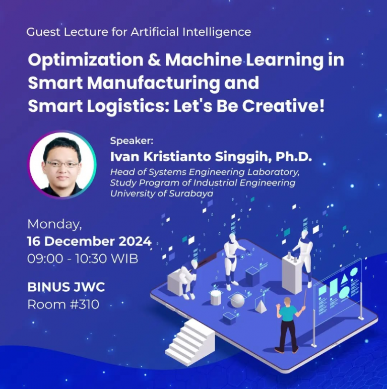 Guest Lecture: Optimization & Machine Learning in Smart Manufacturing and Smart Logistics