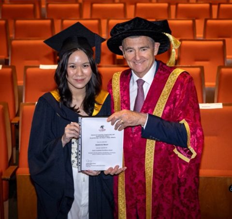 Binus University Student Kimberly Mazel Receives Dean’s Academic Excellence Award from La Trobe University