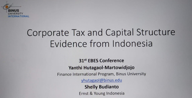 Participation at 31st EBES Conference