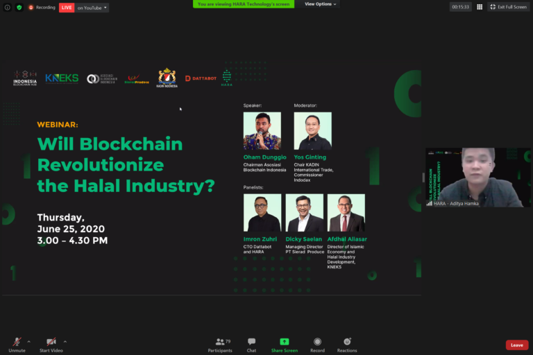 MC at a Blockchain Webinar