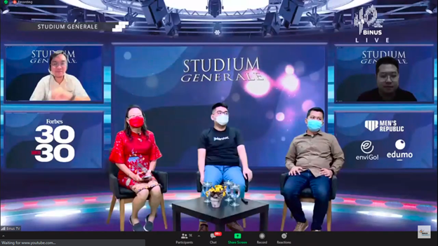 Studium Generale Binus University – Entrepreneur Scale Up “The Real Entrepreneur Never Gives Up”