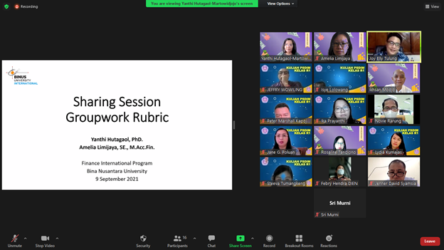 Groupwork Rubric Sharing Session