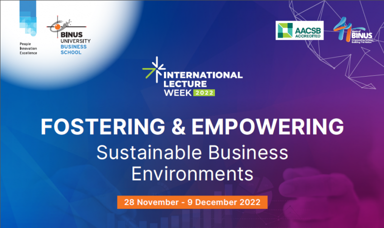 A Series of International Lecture Week Sessions