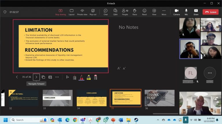 Paper Presentation at the 2nd ICAF 2023