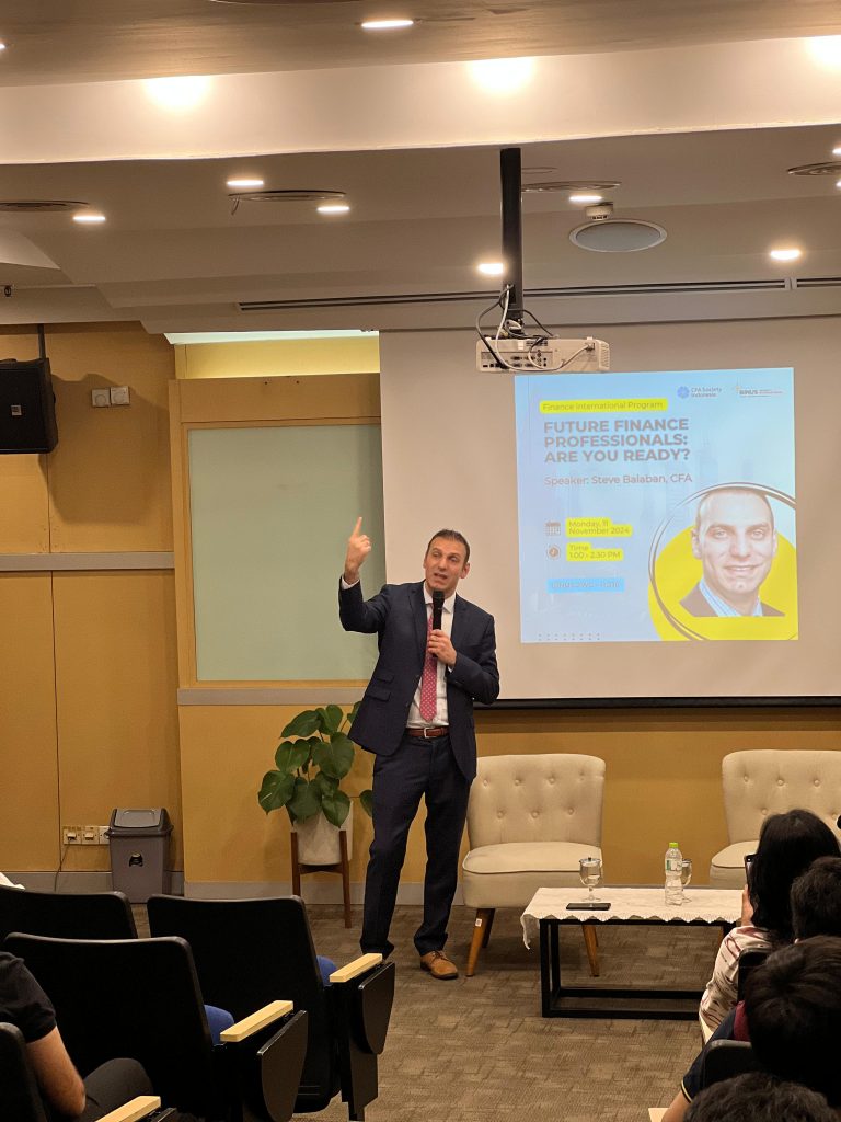 BINUS University Hosts Insightful Seminar on Private Equity and Hybrid Financial Instruments with CFA Finance Expert Steve Balaban