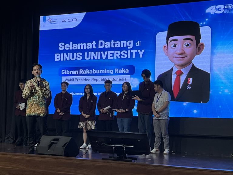 Welcoming Vice President RI in BINUS