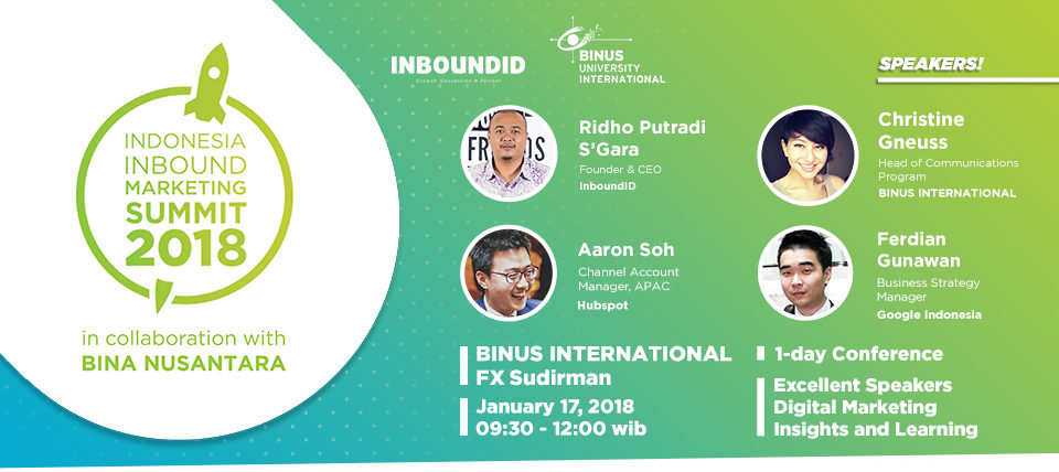 Indonesia Inbound Marketing Summit 2018 | BINUS International